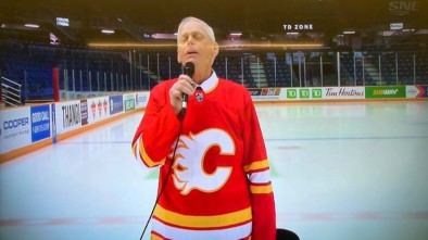 Danny Joyce at a Calgary Flames game